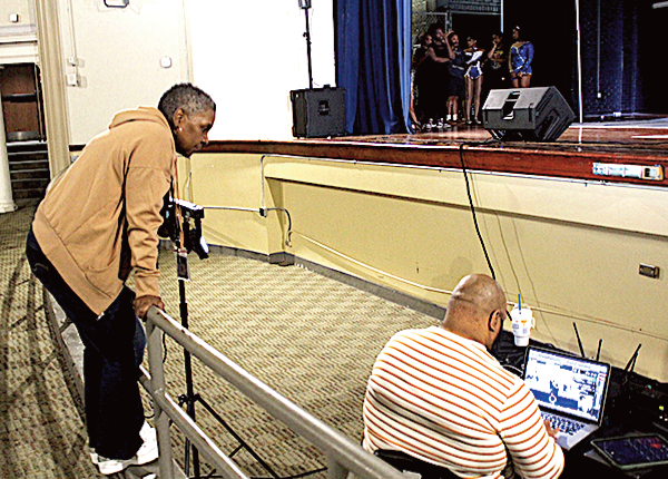 Mrs. Lockhart checks with production team