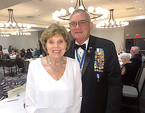 Rita and President General Bruce Pickette