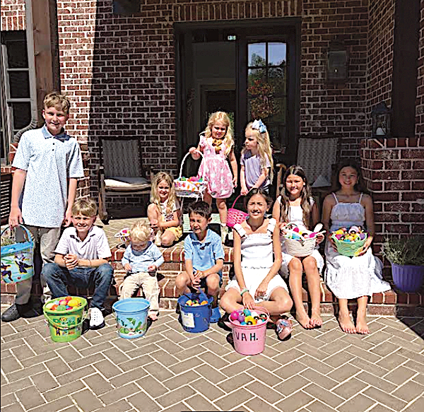 Children at Ross Bridge enjoying Easter Egg Hunt
