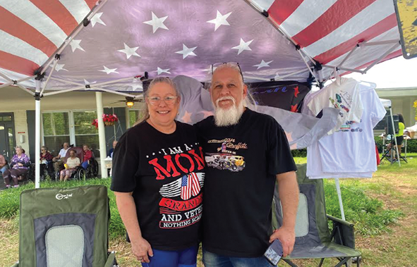 Carol and Ceasar Rodriguez, owners of American Pride Trophies and Awards