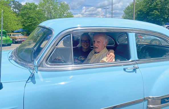 1954 Chevrolet Belair with owner Bobby Bowden