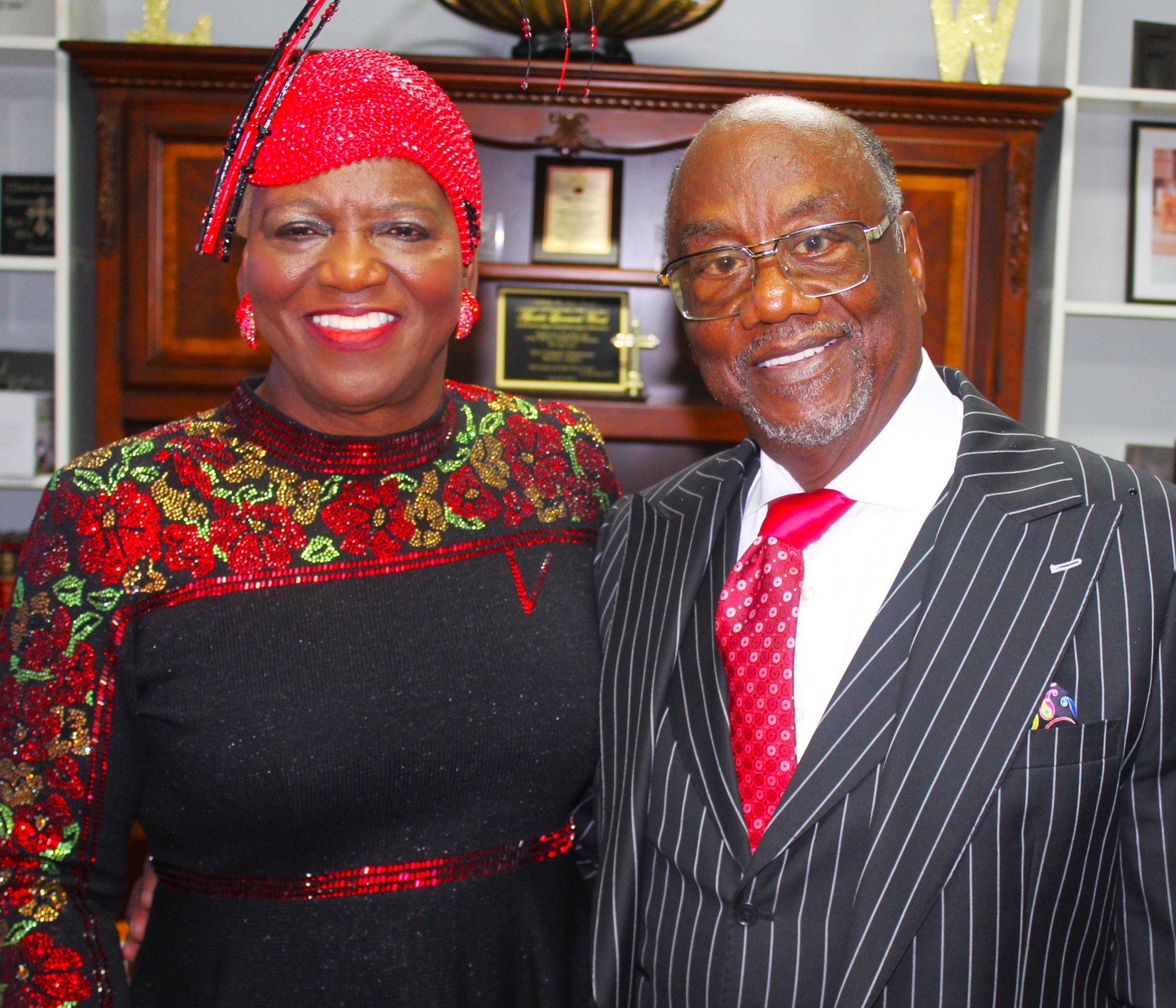 Dr. Valerie T. Wood and her husband, Apostle Leonard Wood.