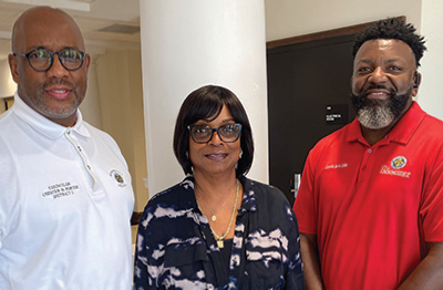 Councilman Chester W. Porter, City Council Executive Assistant Angela Coleman and Councilman Jarvis Collier (above)