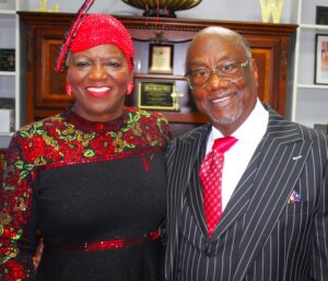 Dr. Valerie T. Wood and her husband, Apostle Leonard Wood.
